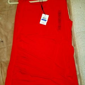 Calvin Klein Red sleeveless blouse